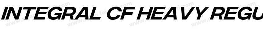 Integral CF Heavy Regular字体转换